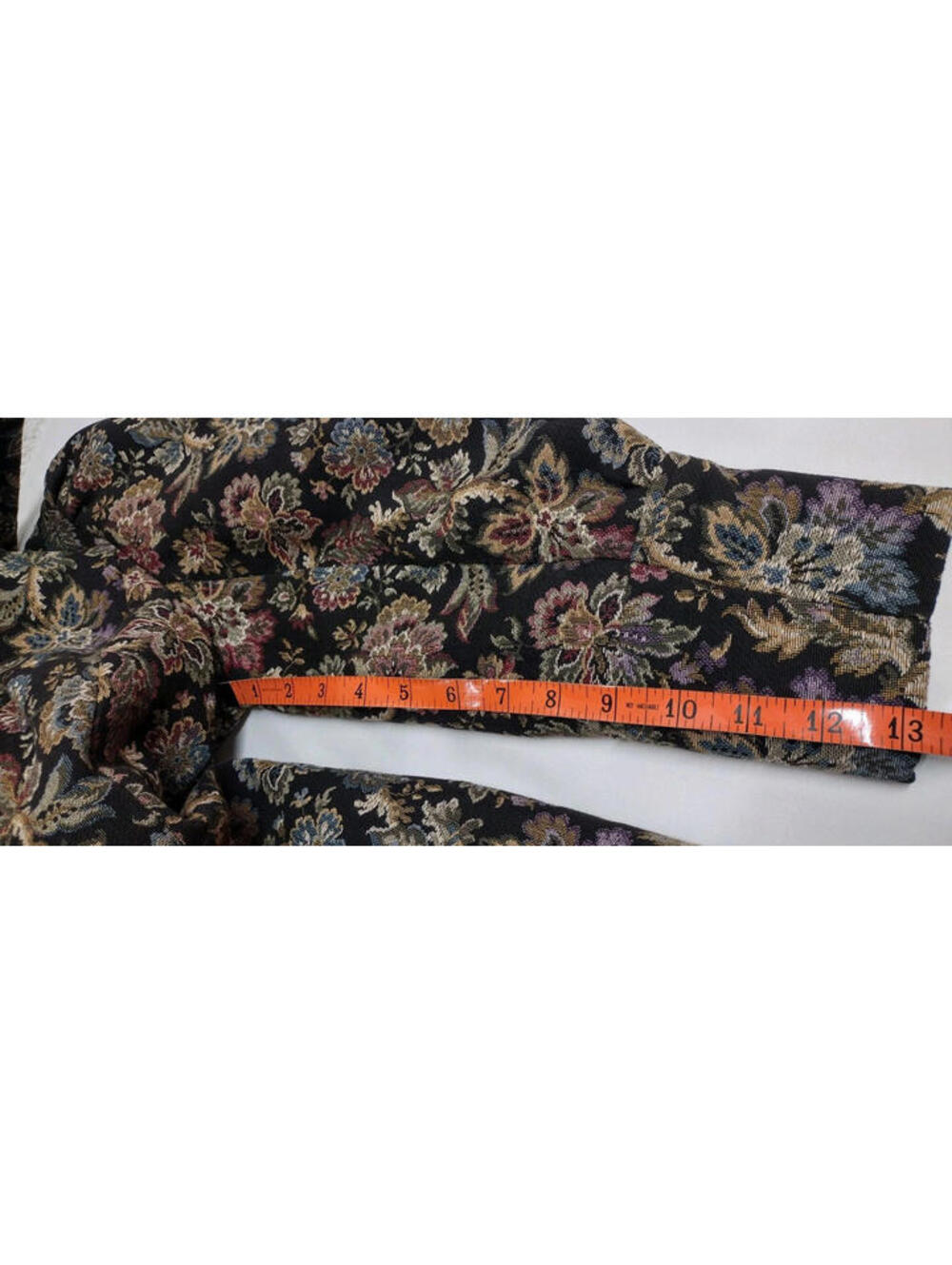Vintage Tapestry Boho Coat Wide Collar Victorian Chic Lavender Burgundy S/ Med - Picture 12 of 16